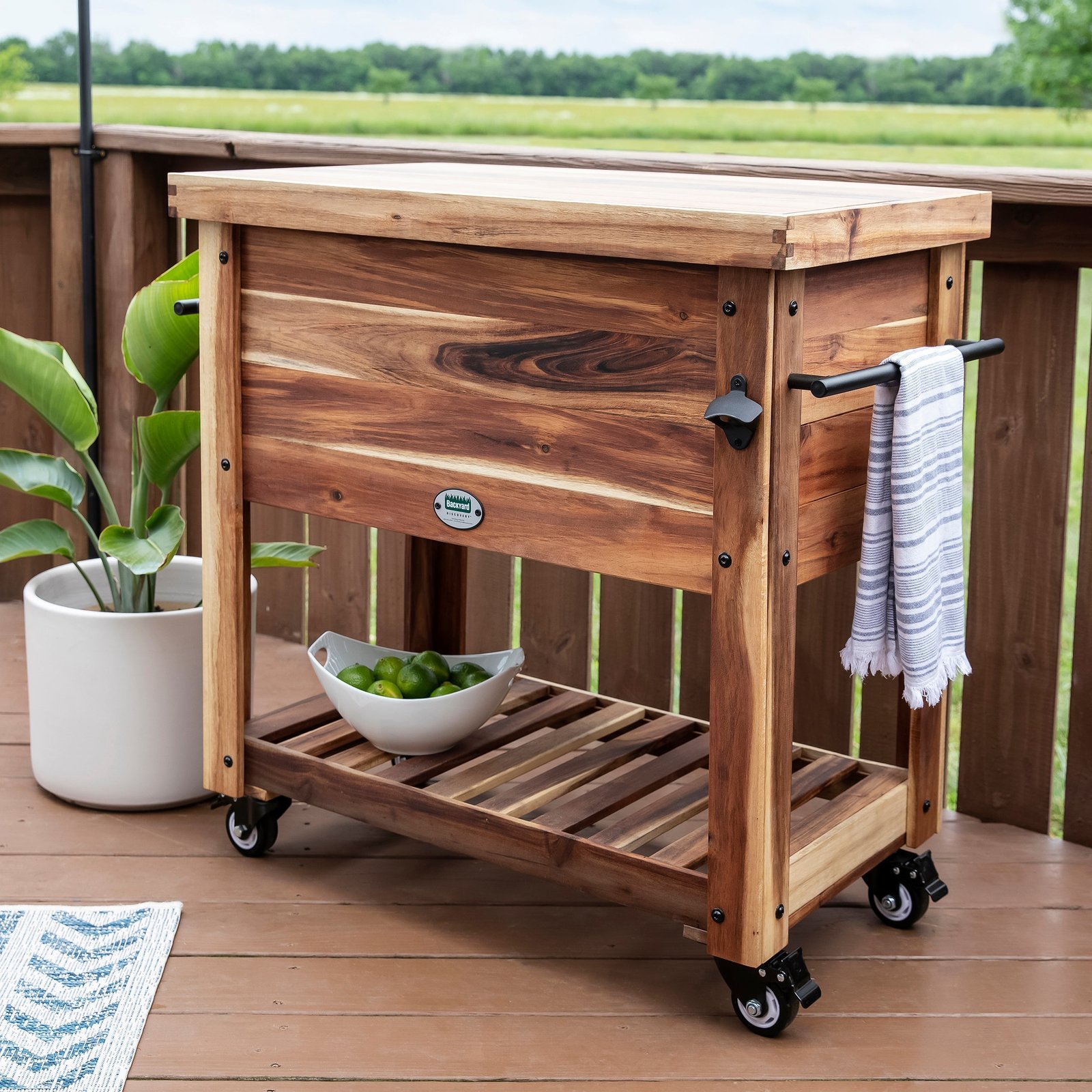 100-QT-Cooler-Front-Closed-1.jpg 100 Quart Patio Cooler - Acacia - Image 1
