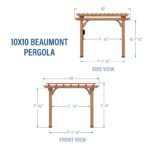 10x10 Beaumont Pergola - Image 3