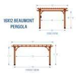 16x12 Beaumont Pergola - Image 2