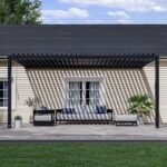 18x10 Evanston Wall Mounted Louvered Pergola - Image 2