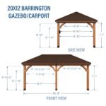20x12 Barrington Gazebo/Carport - Image 2