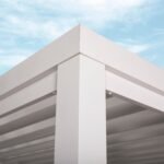 14x10 Windham Modern Steel Pergola With Sail Shade Soft Canopy - Image 8