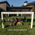 14x10 Windham Modern Steel Pergola With Sail Shade Soft Canopy - Image 6