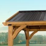12x10 Arlington Gazebo with Electric - Lt Brown - Image 6