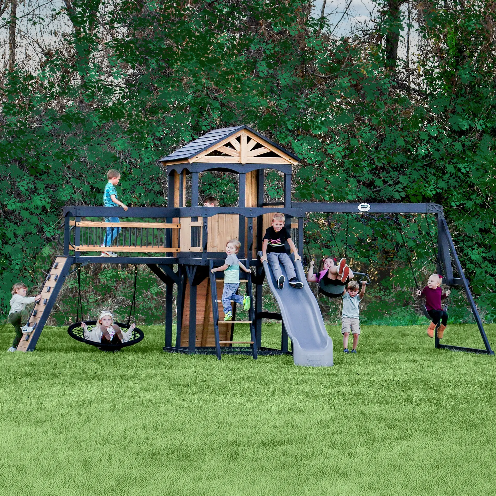 2300354-TIMBER-Crossing-HERO-2.webp Timber Crossing Swing Set - Image 1