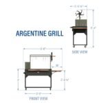 Premium Argentine/Santa Maria BBQ Grill with Wood Fire and Charcoal Grill - Image 2