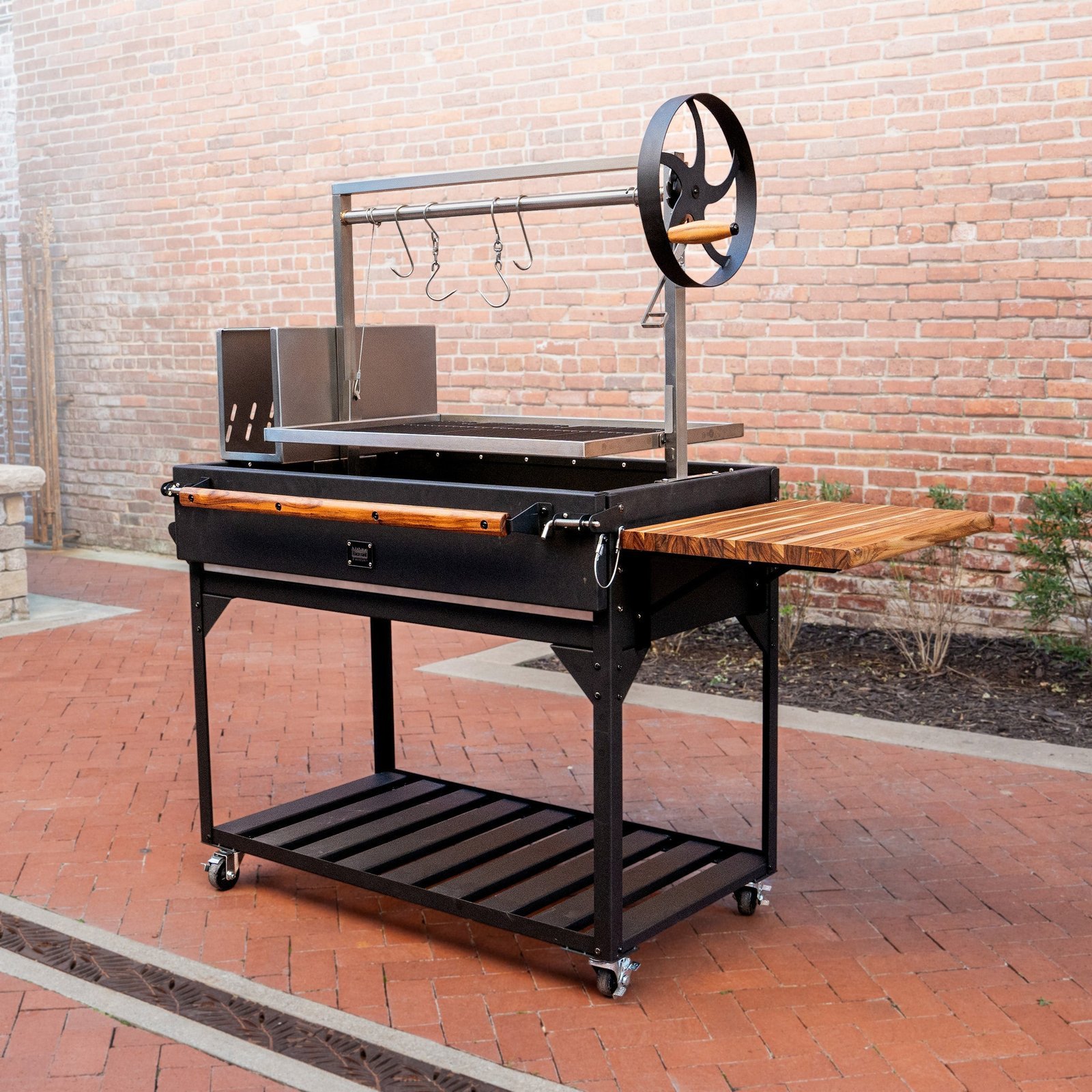 2304093-HERO.jpg Premium Argentine/Santa Maria BBQ Grill with Wood Fire and Charcoal Grill - Image 1