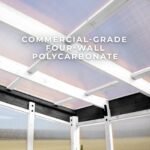 9x6 Willow Greenhouse -    Pre-Stained & Sealed White - Image 4