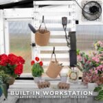 9x6 Willow Greenhouse -    Pre-Stained & Sealed White - Image 8