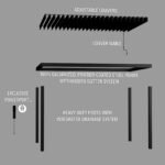 14x10 Sarasota Steel Louvered Pergola - Image 12