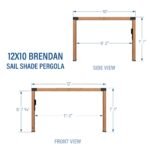 12x10 Brendan Sail Shade Pergola - Image 2