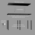 20x10 Sarasota Steel Louvered Pergola - Image 13