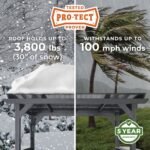 Rockport XL Steel Grill Gazebo - Image 4