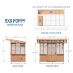 9x6 Poppy Greenhouse - Image 2