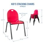 Kid's Stacking Chairs-4 Pack - Image 2