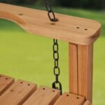 Cedar Farmhouse Porch Swing Light Brown - Image 4