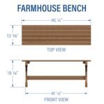 Farmhouse Bench - Image 2