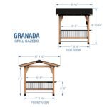 Granada Grill Gazebo with Outdoor Bar - Image 2