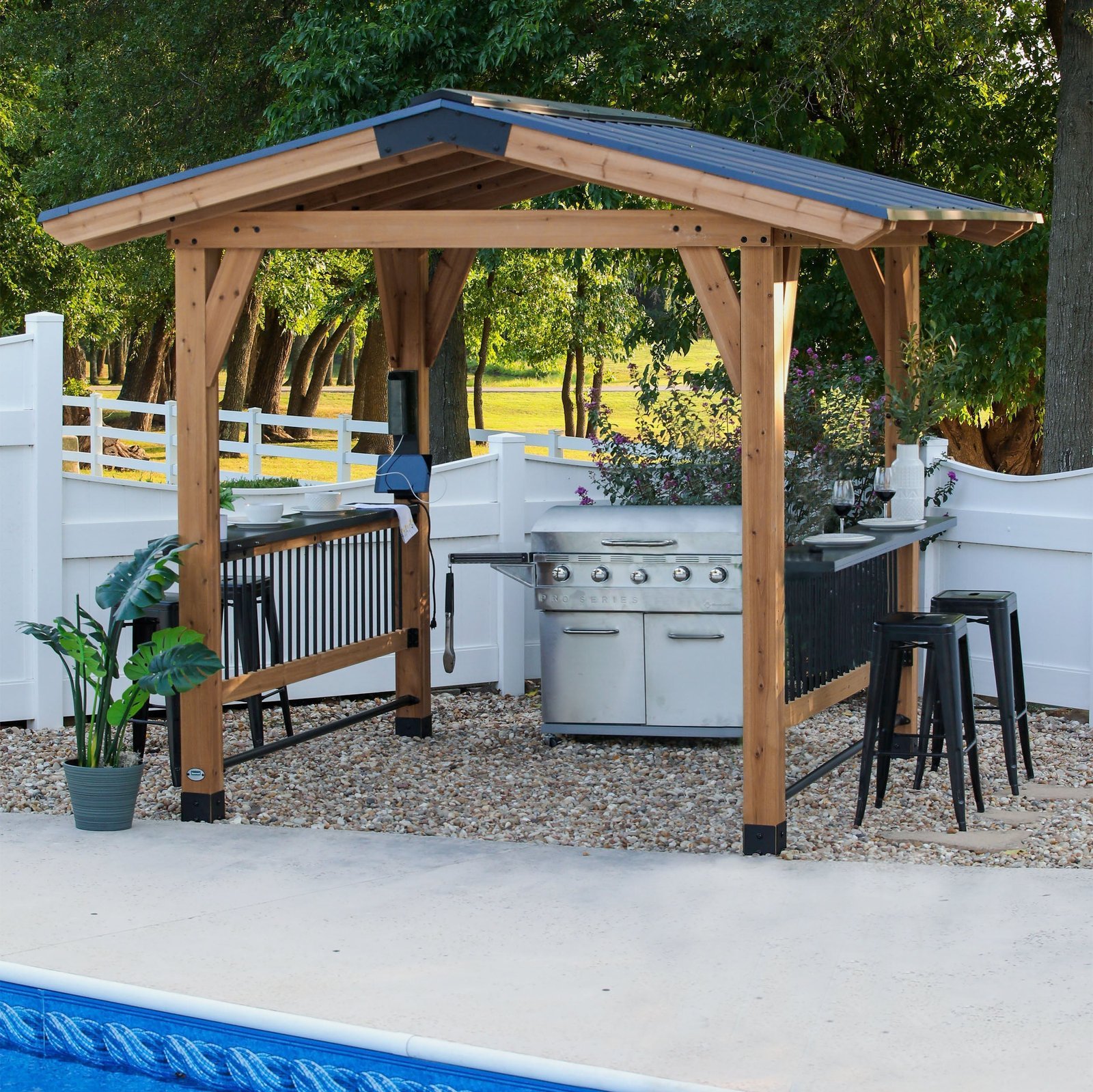 P1_Granada_Grill_Hero-1.jpg Granada Grill Gazebo with Outdoor Bar - Image 1