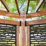 Tuscany Corner Pergola with Conversation Seating - Bamboo Panels - Image 5