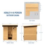 Henley Outdoor Cabin Sauna – 4-6 Person - Image 2
