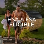 Paxton Outdoor Barrel Sauna with Porch – 2-4 Person - Image 14