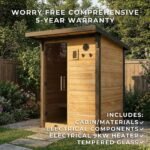 Bennett Outdoor Cabin Sauna – 2-4 Person - Image 3