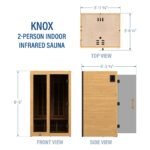Knox Indoor Infrared Sauna – 2 Person - Image 2
