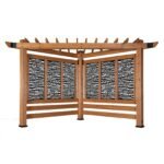 Verona Corner Pergola-Bamboo Panels - Image 2
