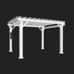 Stratford | 12x10 Steel Pergola – White - Image 11