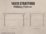 Stratford | 14x10 Steel Pergola – Black - Image 2