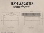 Lancaster | 16x14 Steel Gazebo with Gable Roof - Image 2