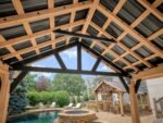 Lodge | 14x14 Cedar and Steel Gazebo with Steel Roof - Image 5
