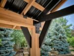 Lodge | 14x12 Cedar and Steel Gazebo with Steel Roof - Image 6