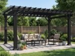 Stratford | 14x12 Steel Pergola – Black