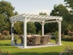 Stratford | 12x10 Steel Pergola – White