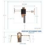 Dover Bay Swing Set with Monkey Bars - Image 2