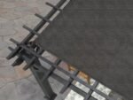 Stratford | 12x10 Steel Pergola – Black - Image 6
