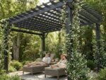 Stratford | 12x10 Steel Pergola – Black - Image 13