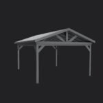 Lancaster | 18x14 Steel Gazebo with Gable Roof - Image 12