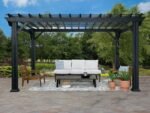 Stratford | 16x12 Steel Pergola – Black - Image 3