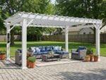 Stratford | 16x12 Steel Pergola – White