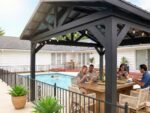 Lancaster | 16x14 Steel Gazebo with Gable Roof - Image 10