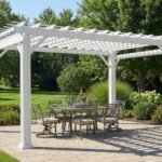 Stratford | 14x10 Steel Pergola – White