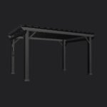 Stratford | 14x10 Steel Pergola – Black - Image 13