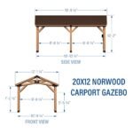 20x12 Norwood Carport/Gazebo - Image 2