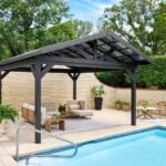 Lancaster | 18x14 Steel Gazebo with Gable Roof
