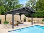 Lancaster | 16x14 Steel Gazebo with Gable Roof