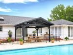 Lancaster | 14x14 Steel Gazebo with Gable Roof