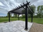 Stratford | 14x10 Steel Pergola – Black - Image 10